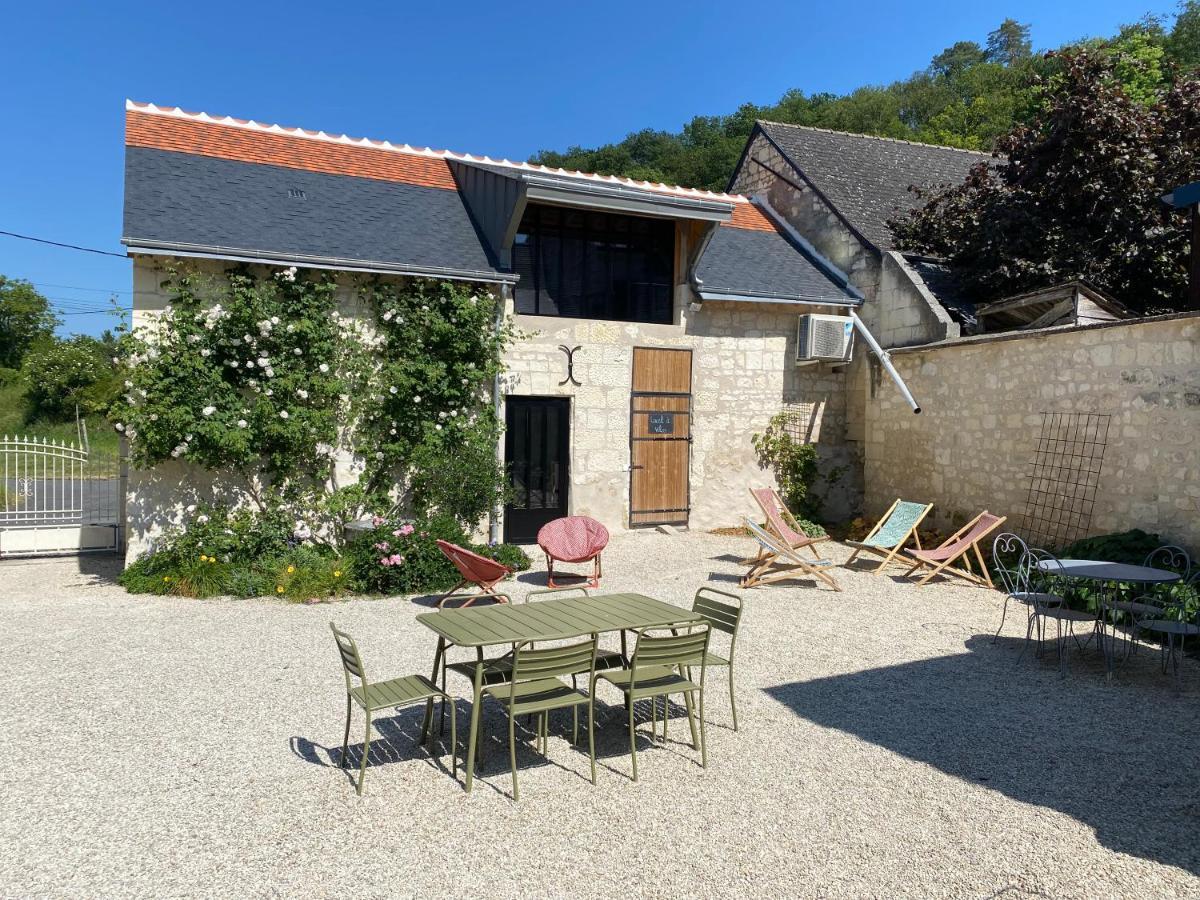 Studio Indre Climatise, La Halte De Cuze, Aux Abords De La Loire A Velo Huismes Exterior foto